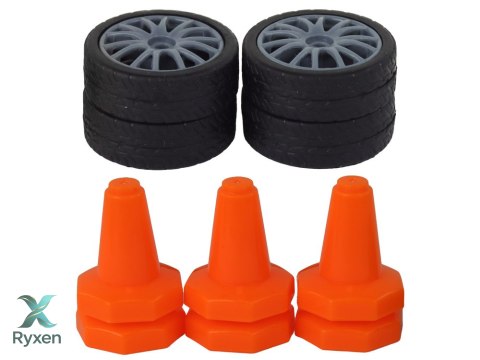 Autko Sportowe Zdalnie Sterowane R/C 1:24 Pomarańczowe Wymienne Koła LEAN TOYS