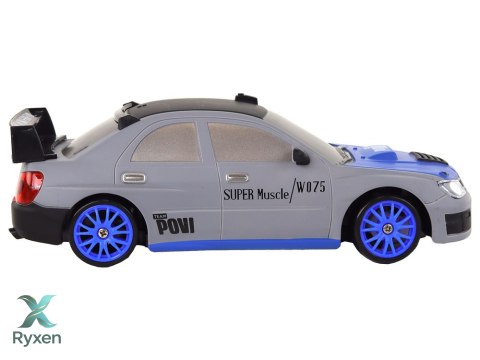 Autko Sportowe Zdalnie Sterowane R/C 1:24 Szare Wymienne Koła LEAN TOYS