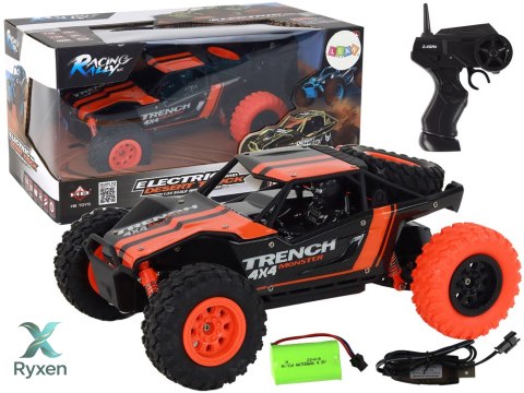 Autko Terenowe Zdalnie Sterowane R/C 1:24 Pomarańczowe LEAN TOYS