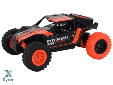 Autko Terenowe Zdalnie Sterowane R/C 1:24 Pomarańczowe LEAN TOYS