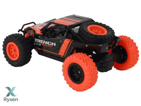 Autko Terenowe Zdalnie Sterowane R/C 1:24 Pomarańczowe LEAN TOYS