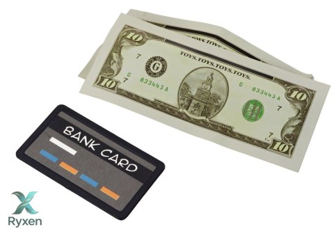 Bankomat Skarbonka Dla Dzieci Nauka Oszczędzania Złoto Czarny LEAN TOYS