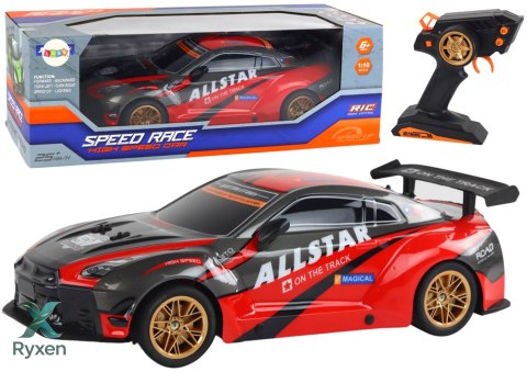 Duże Auto Sportowe Zdalnie Sterowane 1:10 Czerwone LEAN TOYS