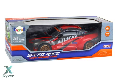 Duże Auto Sportowe Zdalnie Sterowane 1:10 Czerwone LEAN TOYS