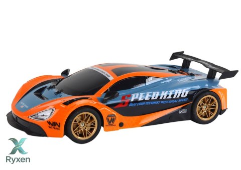 Duże Auto Sportowe Zdalnie Sterowane 1:10 Pomarańczowe LEAN TOYS