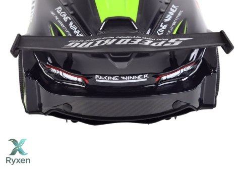 Duże Auto Sportowe Zdalnie Sterowane 1:10 Zielono-Czarne LEAN TOYS