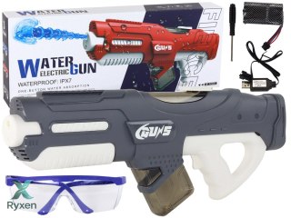 Duży Pistolet Na Wodę Szary 750ml Okulary LEAN TOYS