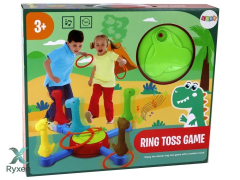 Gra Zabawka Zręcznościowa Dinozaury Ringi 360* LEAN TOYS