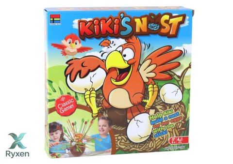 Gra Zbuduj Gniazdo Kurczaka Bierki Zręcznościowa Rodzinna LEAN TOYS