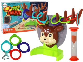 Gra Zręcznościowa Rodzinna Rzut Obręczą W Jelonka LEAN TOYS