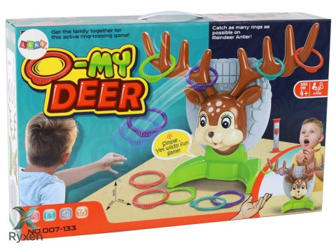 Gra Zręcznościowa Rodzinna Rzut Obręczą W Jelonka LEAN TOYS