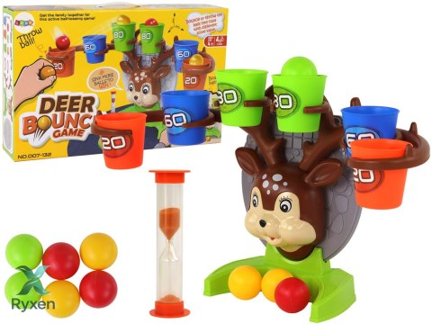 Gra Zręcznościowa Rzucanie Piłeczką Do Celu Jelonek LEAN TOYS