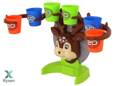 Gra Zręcznościowa Rzucanie Piłeczką Do Celu Jelonek LEAN TOYS