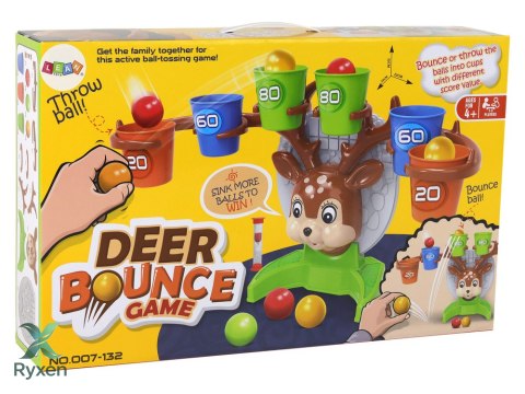 Gra Zręcznościowa Rzucanie Piłeczką Do Celu Jelonek LEAN TOYS