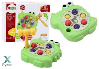 Gra Zręcznościowa Wac A Mole Krokodyl Młotek Zielony LEAN TOYS