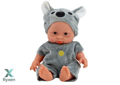 Mała Lalka Bobas Siwe Ubranko Czapeczka Koala LEAN TOYS