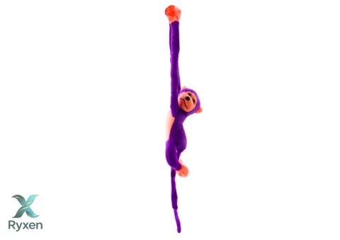 Maskotka Pluszowa Małpka z Dźwiękiem Fioletowa 80 cm LEAN TOYS