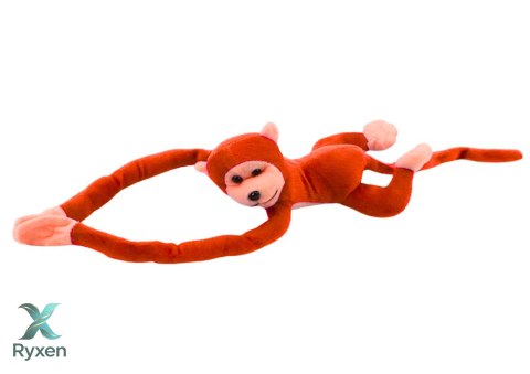 Maskotka Pluszowa Małpka z Dźwiękiem Pomarańczowa 80 cm LEAN TOYS