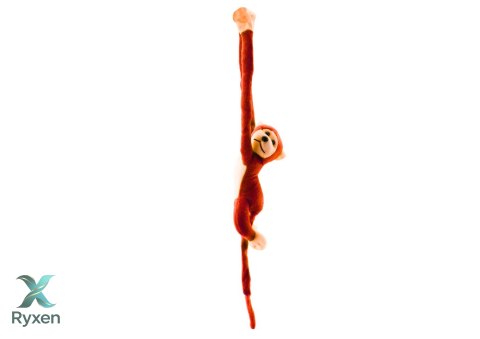 Maskotka Pluszowa Małpka z Dźwiękiem Pomarańczowa 80 cm LEAN TOYS