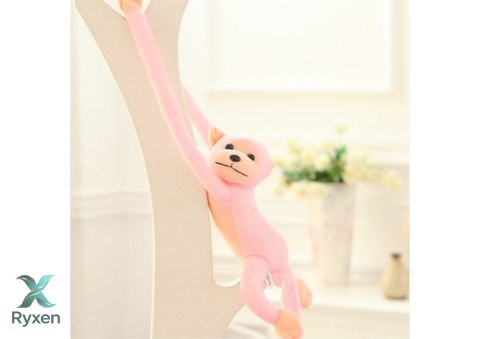 Maskotka Pluszowa Małpka z Dźwiękiem Różowa 80 cm LEAN TOYS