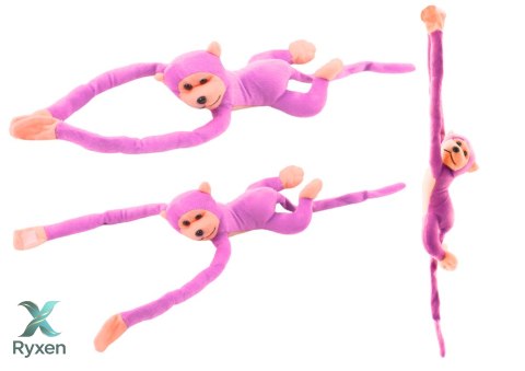 Maskotka Pluszowa Małpka z Dźwiękiem Różowa 80 cm LEAN TOYS