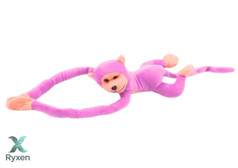 Maskotka Pluszowa Małpka z Dźwiękiem Różowa 80 cm LEAN TOYS