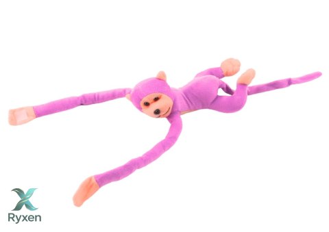 Maskotka Pluszowa Małpka z Dźwiękiem Różowa 80 cm LEAN TOYS