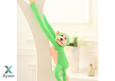 Maskotka Pluszowa Małpka z Dźwiękiem Zielona 80 cm LEAN TOYS