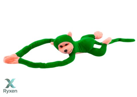 Maskotka Pluszowa Małpka z Dźwiękiem Zielona 80 cm LEAN TOYS