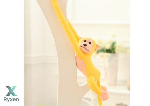 Maskotka Pluszowa Małpka z Dźwiękiem Żółta 80 cm LEAN TOYS