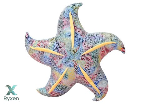 Maskotka Pluszowa Rozgwiazda Niebieska Poduszka 45 cm LEAN TOYS
