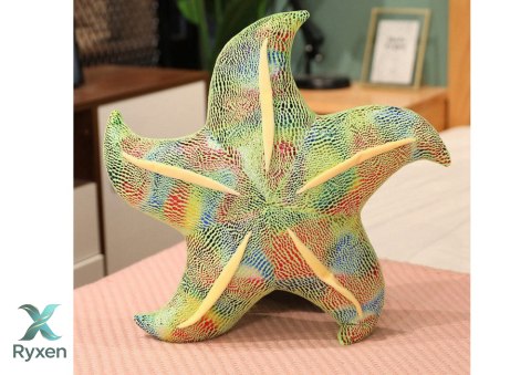 Maskotka Pluszowa Rozgwiazda Zielona Poduszka 45 cm LEAN TOYS