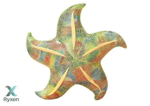 Maskotka Pluszowa Rozgwiazda Zielona Poduszka 45 cm LEAN TOYS