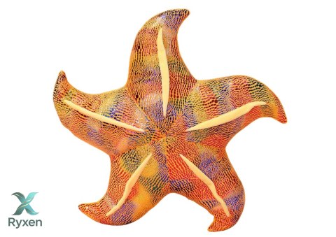 Maskotka Pluszowa Rozgwiazda Żółta Poduszka 45 cm LEAN TOYS