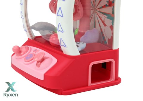 Maszyna Automat Do Łapania Lalek Gadżetów Pluszaki Kulki Różowy LEAN TOYS