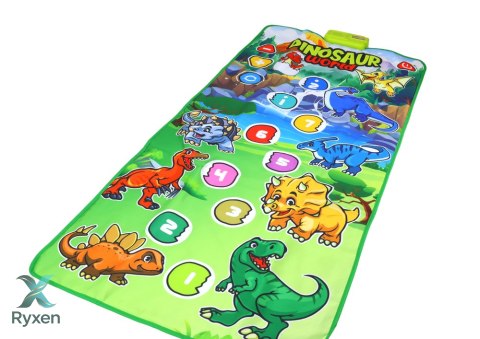 Mata Taneczna Edukacyjna Interaktywna Dinozaury Dźwięki LEAN TOYS
