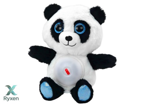 Miś Panda Usypiacz Lampka Kołysanki Przytulanka Maskotka 30 cm LEAN TOYS