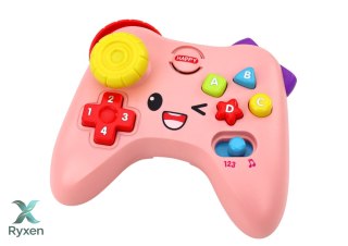 Pad Interaktywny Konsola Edukacyjny Światła Dźwięki Różowy LEAN TOYS
