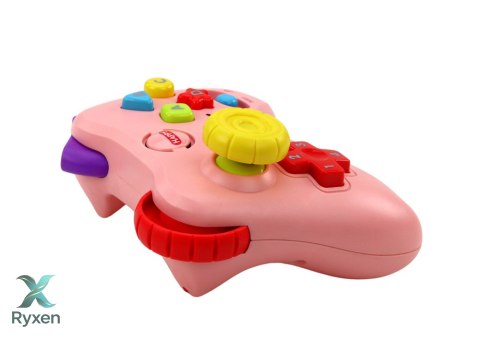 Pad Interaktywny Konsola Edukacyjny Światła Dźwięki Różowy LEAN TOYS