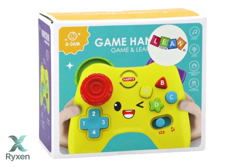Pad Interaktywny Konsola Edukacyjny Światła Dźwięki Różowy LEAN TOYS