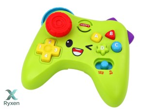 Pad Interaktywny Konsola Edukacyjny Światła Dźwięki Zielony LEAN TOYS