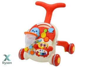 Pchacz Stolik Edukacyjny Interaktywny 2w1 Czerwony LEAN TOYS