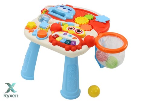Pchacz Stolik Edukacyjny Interaktywny 2w1 Czerwony LEAN TOYS