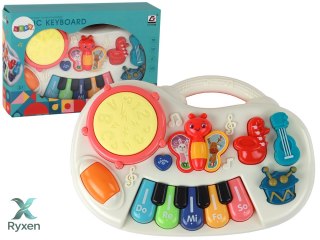 Pianinko Edukacyjne Klawisze Instrumenty Motylki Panel Edukacyjny Muzyczny LEAN TOYS