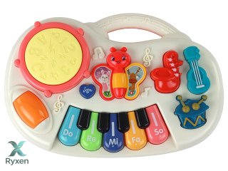 Pianinko Edukacyjne Klawisze Instrumenty Motylki Panel Edukacyjny Muzyczny LEAN TOYS