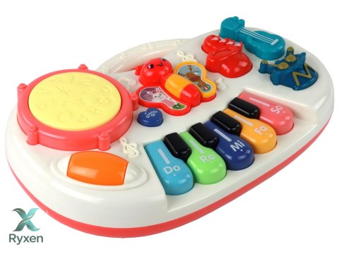 Pianinko Edukacyjne Klawisze Instrumenty Motylki Panel Edukacyjny Muzyczny LEAN TOYS