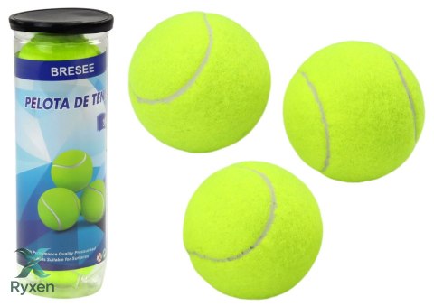 Piłki Do Tenisa Ziemnego Piłka Tenisowa Żółta Zestaw 3 szt. LEAN TOYS