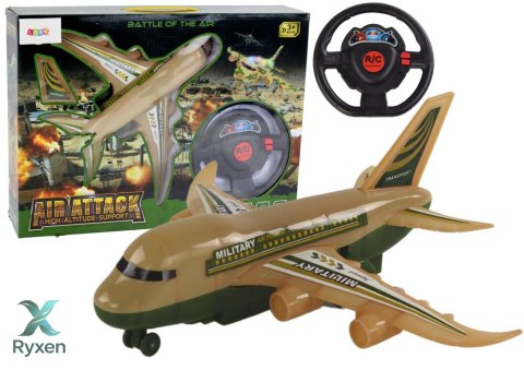 Samolot R/C Zdalnie Sterowany Wojskowy Moro Światła Pilot LEAN TOYS