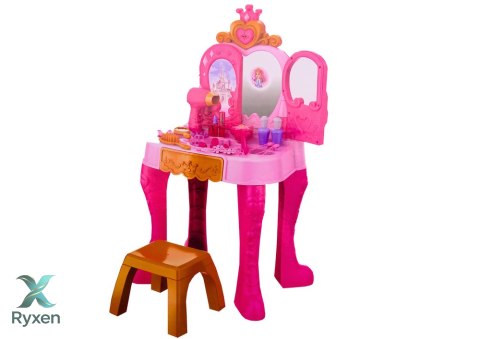Toaletka Dziecięca Z Sensorem Gestu Akcesoria Różowa LEAN TOYS