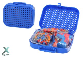 Walizka Zestaw DIY Układanka Klocki Kosmos Wkrętarka 228 ele. LEAN TOYS